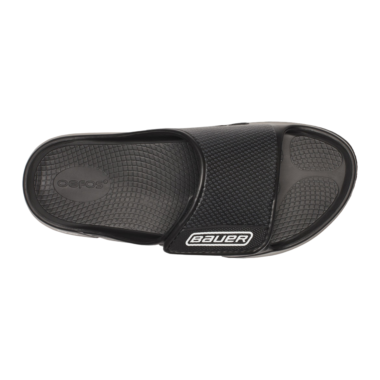 S25 BAUER OOFOS SPORT FLEX SLIDE SENIOR BLACK
