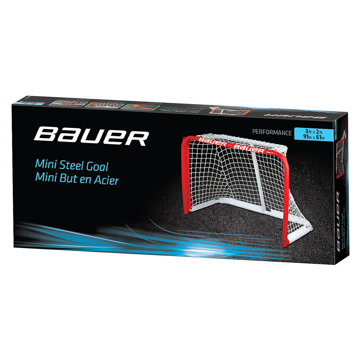 PRO STYLE MINI HOCKEY STEEL GOAL - 3' X 2'
