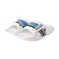 S25 BAUER OOFOS SPORT FLEX SLIDE SENIOR WHITE/BLUE