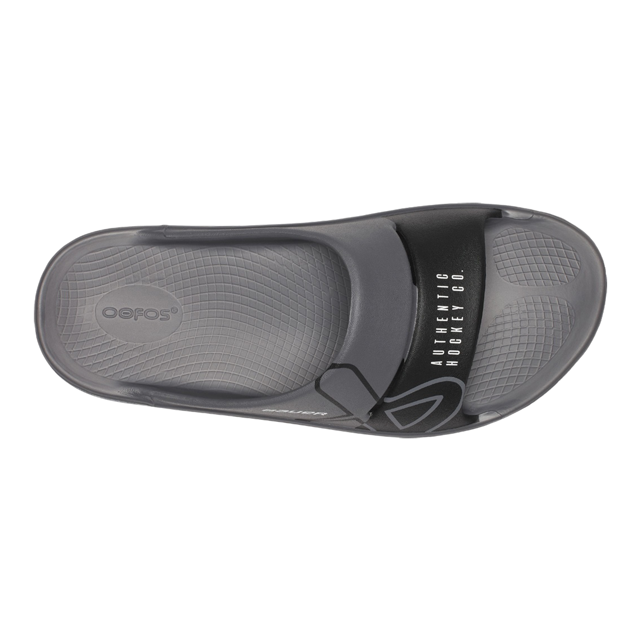 S25 BAUER OOFOS SPORT SLIDE SENIOR GREY