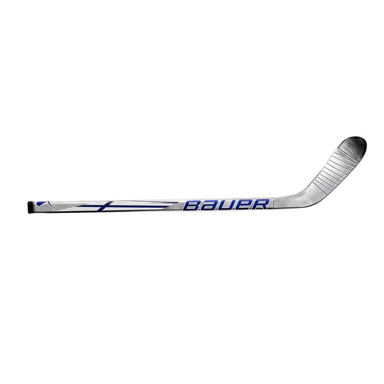 Hockey stick with Bauer branding on a white background