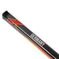 Black object with red and yellow design and 'GERMANY' text on a white background