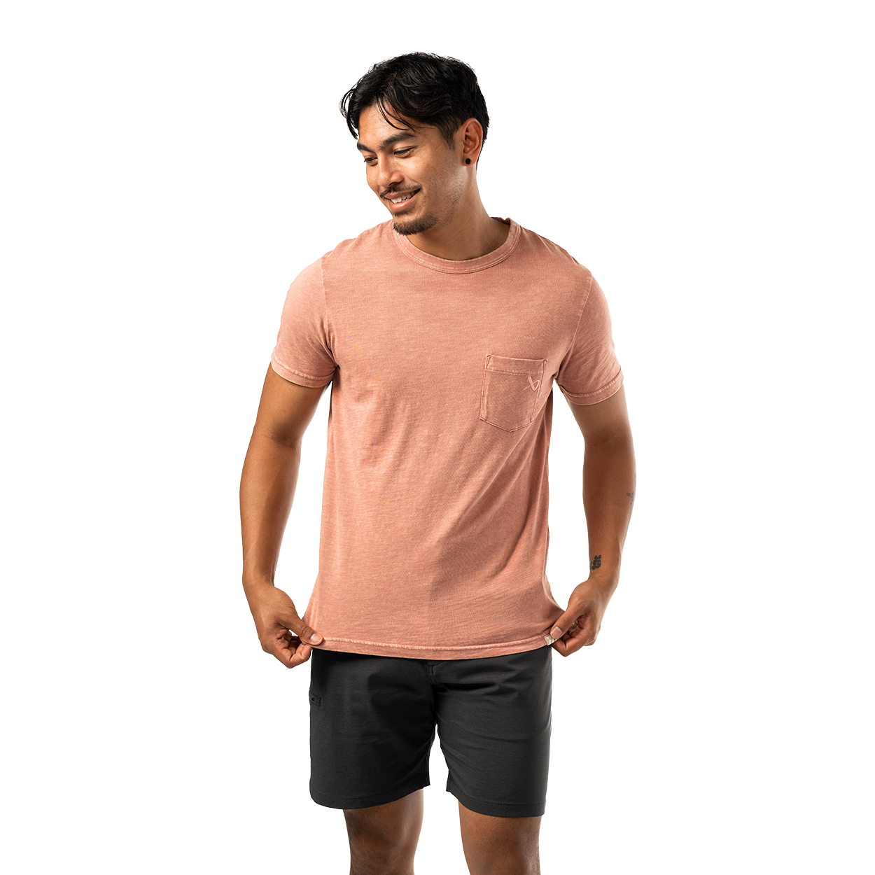BAUER POCKET TEE ASH ROSE SENIOR