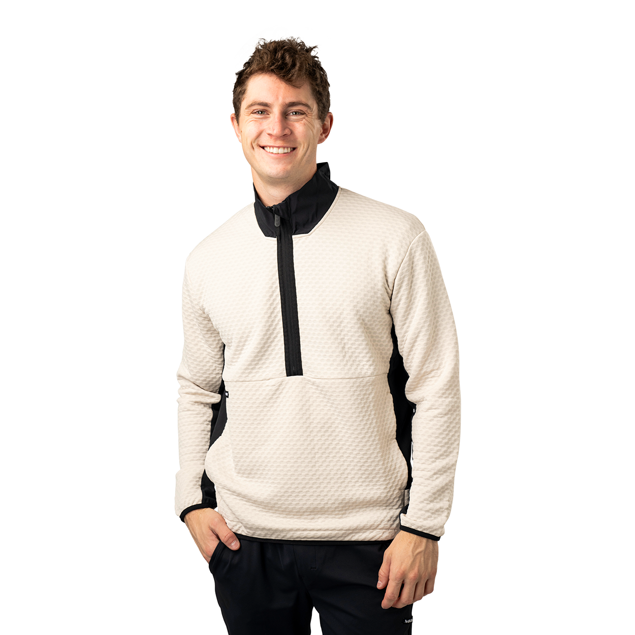 BAUER FLC TEXTURED 1/2 ZIP SENIOR