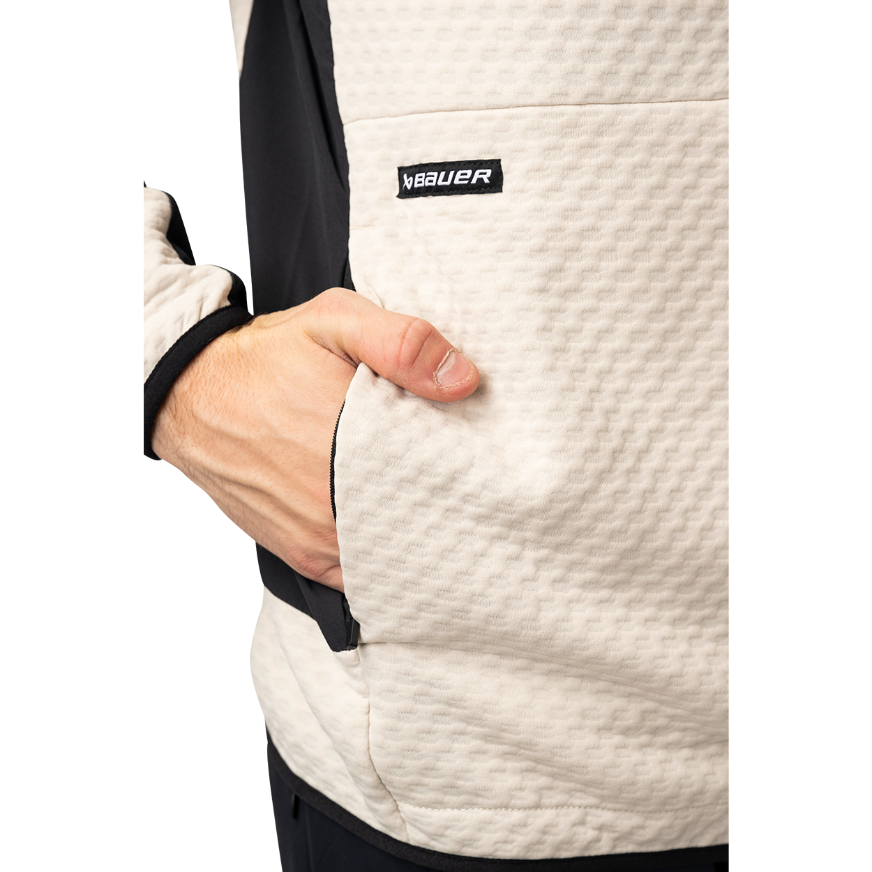 BAUER FLC TEXTURED 1/2 ZIP SENIOR